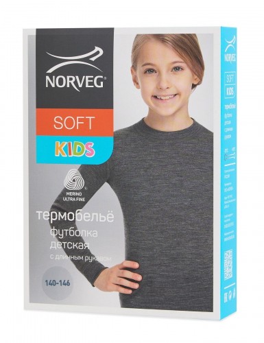 Подростковая футболка с длинным рукавом Norveg Soft фото 7